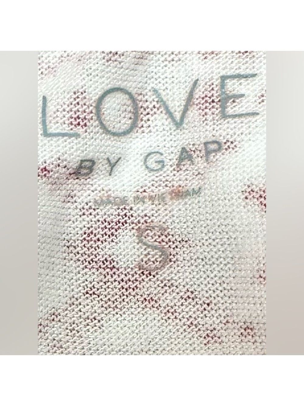 GAP LOVE Fair Isle Red & White Patterned Long Sleeve T - Picture 7 of 7